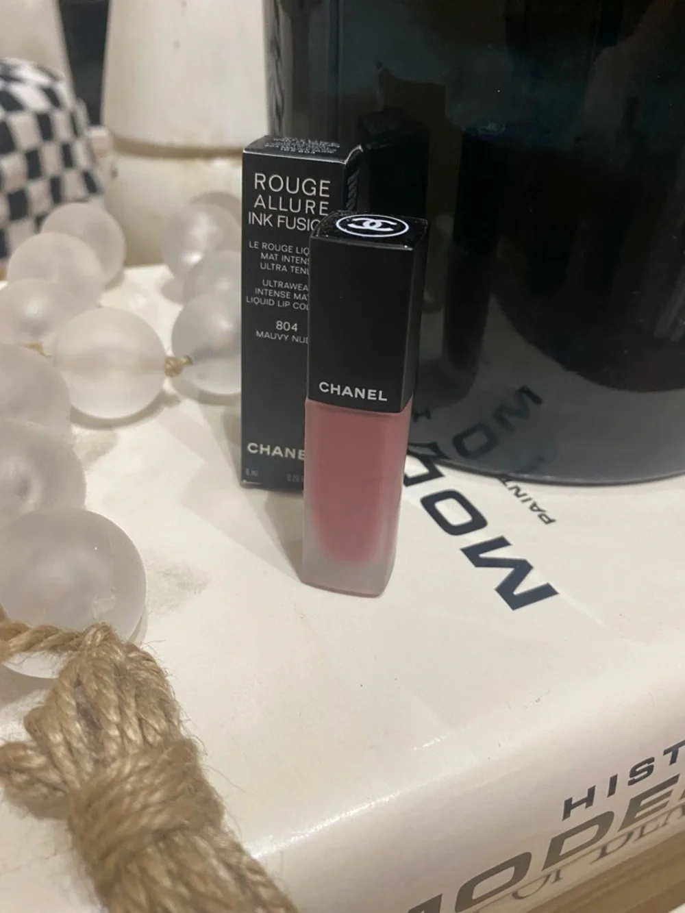 CHANEL Rouge Allure Ink Fusion Liquid Lipstick - Mauvy Nude Pink - Picture 1 of 3